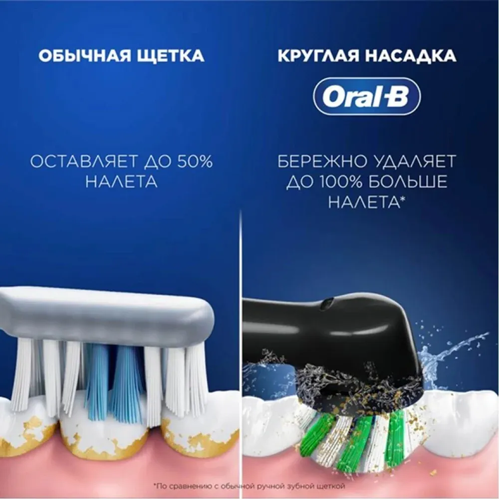 Зубная щетка электрическая Oral-B Pro 1 80870428 черный - фото 3