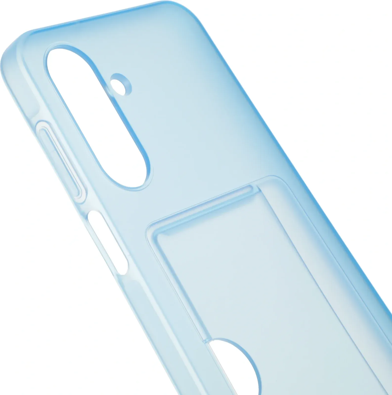 Чехол клип-кейс Samsung для Samsung Galaxy A17 Card Slot Case A17 голубой EF-OA176TLEGRU - фото 8