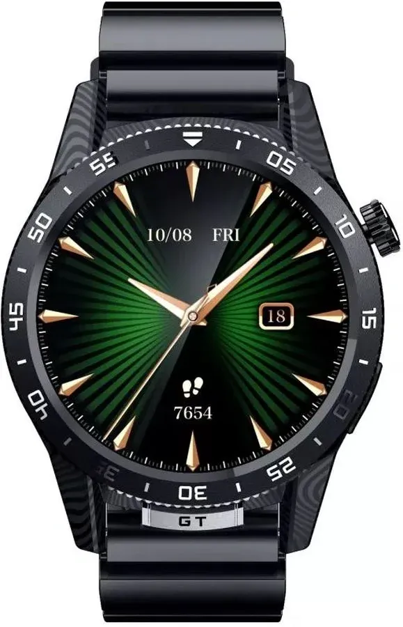 Смарт-часы Tecno Watch GT 1.504 AMOLED корп.черный рем.черный WGT01 - фото 1