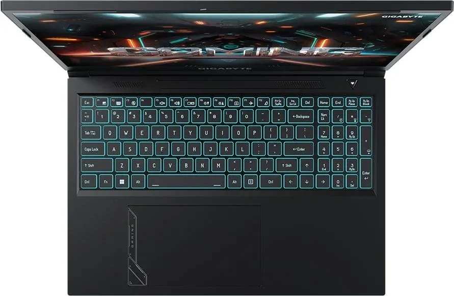 Ноутбук Gigabyte G6 Core i7 13620H 32Gb SSD512Gb NVIDIA GeForce RTX4060 8Gb 16 IPS FHD+ 1920x1200 FreeDOS black WiFi BT Cam KF-H3KZ853KD/32 - фото 2
