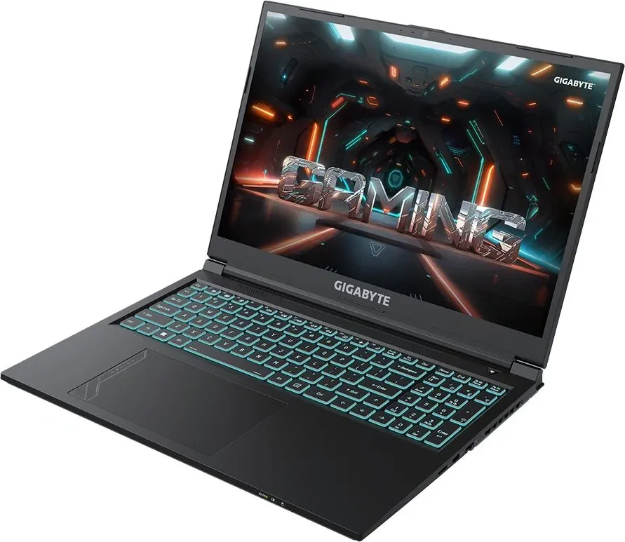 Ноутбук Gigabyte G6 Core i7 13620H 32Gb SSD512Gb NVIDIA GeForce RTX4060 8Gb 16 IPS FHD+ 1920x1200 FreeDOS black WiFi BT Cam KF-H3KZ853KD/32 - фото 4