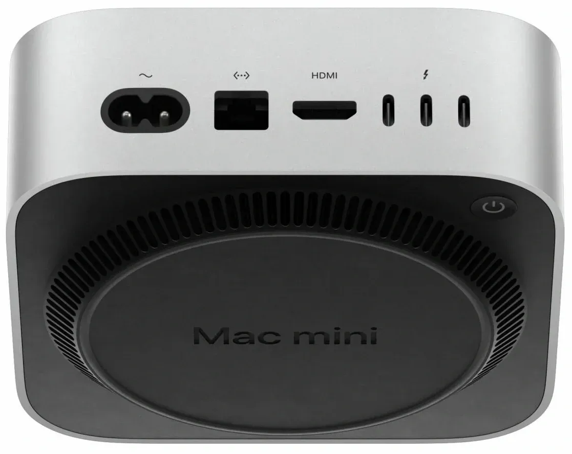ПК Apple Mac mini A3238 M4 10 core 4.41 16Gb SSD512Gb 10 core GPU macOS GbitEth WiFi BT серебристый MU9E3LL/A - фото 5
