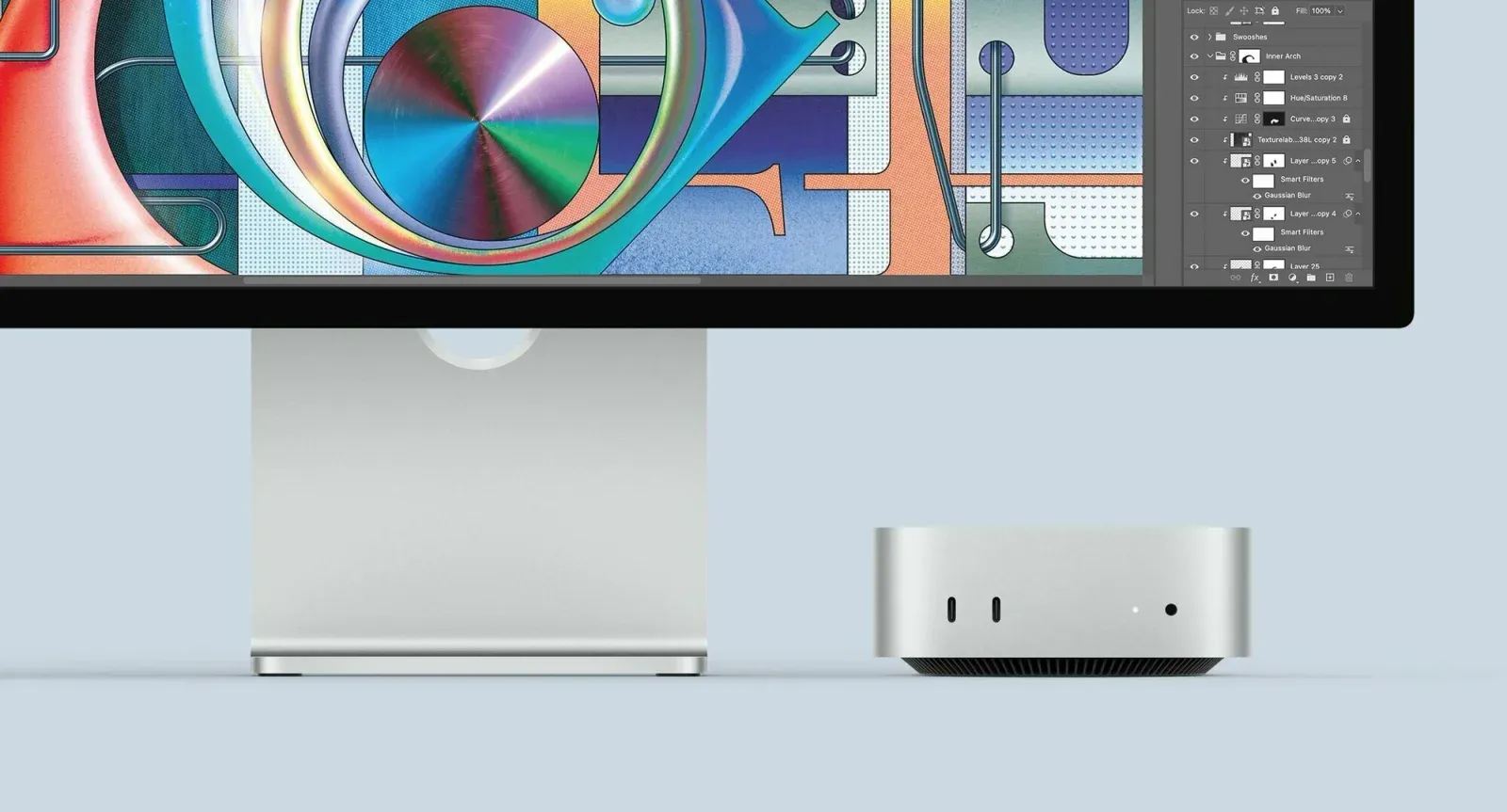ПК Apple Mac mini A3238 M4 10 core 4.41 16Gb SSD512Gb 10 core GPU macOS GbitEth WiFi BT серебристый MU9E3LL/A - фото 7