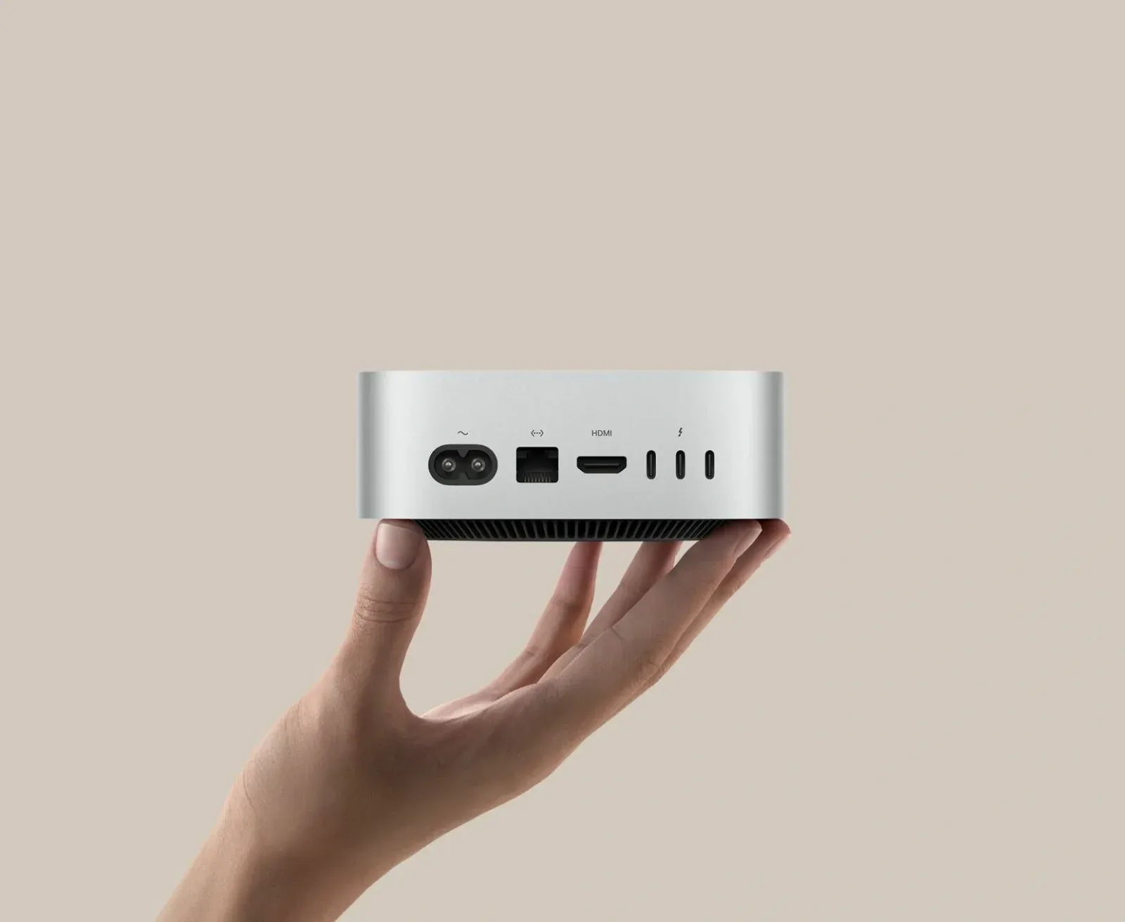 ПК Apple Mac mini A3238 M4 10 core 4.41 16Gb SSD512Gb 10 core GPU macOS GbitEth WiFi BT серебристый MU9E3LL/A - фото 8