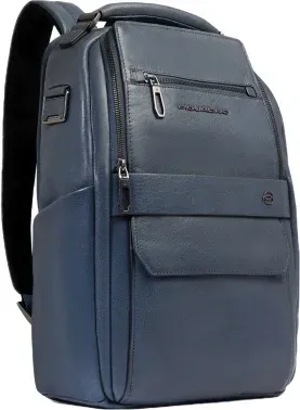 Рюкзак мужской Piquadro Solm CA7020S141/AV серо-голубой натур.кожа, 16.5 л - фото 8