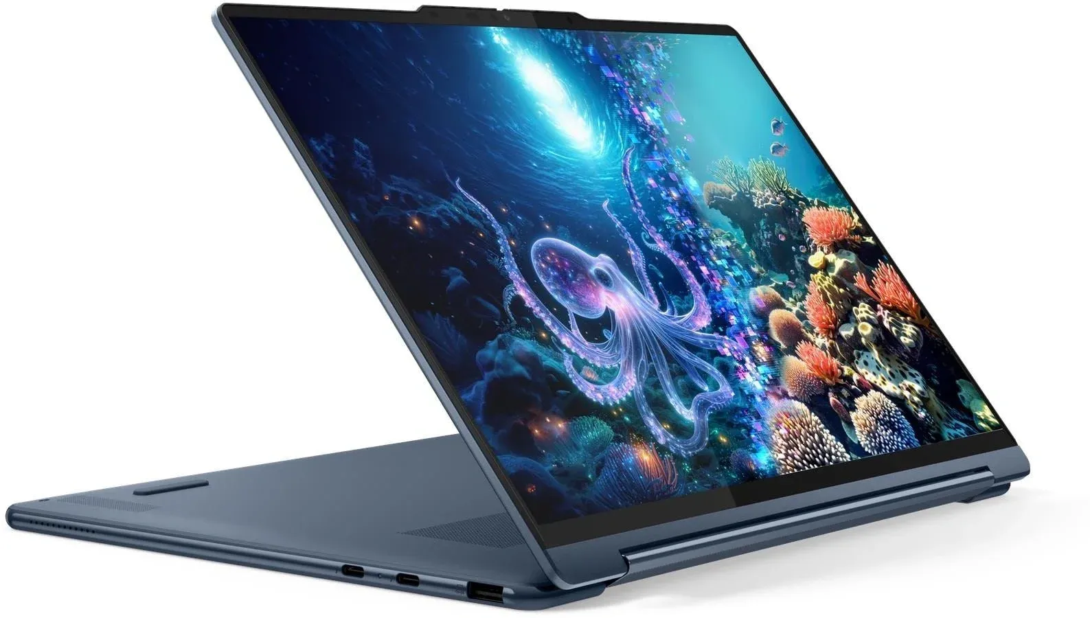 Ноутбук Lenovo Yoga 9 14ILL10 Core Ultra 7 258V 32Gb SSD1Tb Intel Arc 140V 14 OLED Touch 2.8K 2880x1800 Windows 11 Home blue WiFi BT Cam Bag 83LC0055RK - фото 6