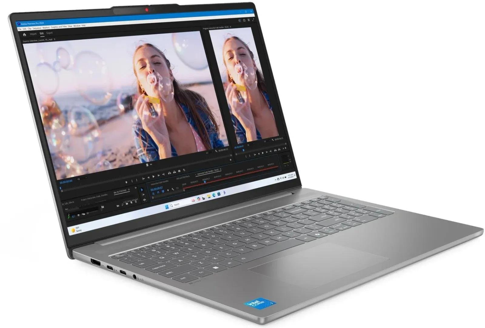 Ноутбук Lenovo IdeaPad Slim 5 16IRH10R Core 5 210H 32Gb SSD1Tb Intel Graphics 16 OLED 2.8K 2880x1800 без ОС grey WiFi BT Cam 83J1001ERK - фото 3