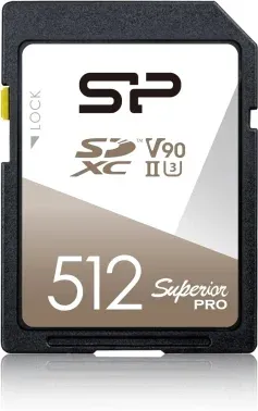 Флеш карта SDXC 512GB Silicon Power SP512GBSDXJA2V10 Superior Pro V90 w/o adapter - фото 2