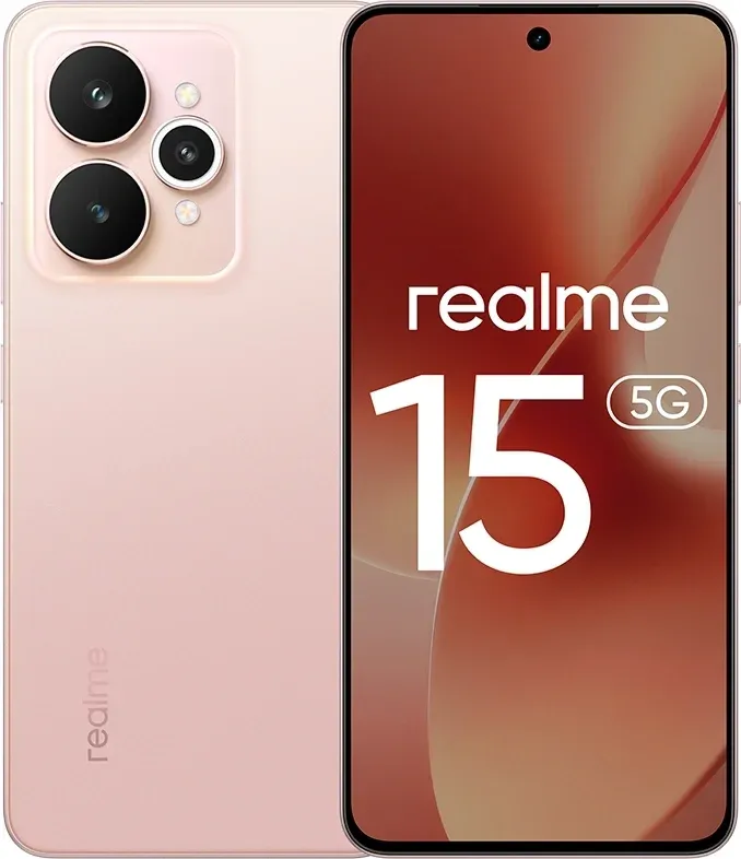 Смартфон Realme RMX5106 15 256Gb 12Gb розовый моноблок 3G 4G 6.78 1264x2780 Android 15 50Mpix 802.11 a/b/g/n/ac/6 NFC GPS GSM900/1800 GSM1900