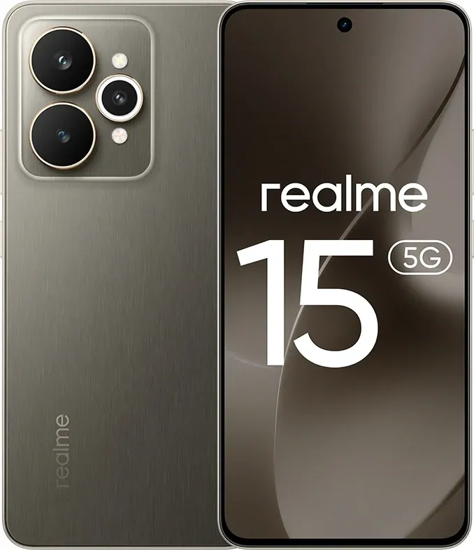 Смартфон Realme RMX5106 15 512Gb 12Gb черный моноблок 3G 4G 2Sim 6.77 1080x2392 Android 15 50Mpix 802.11 a/b/g/n/ac/ax NFC GPS GSM900/1800 GSM1900 Protect