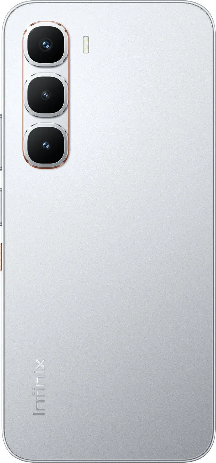 Смартфон Infinix X6885 Hot 60 pro 128Gb 8Gb серебристый титан моноблок 3G 4G 2Sim 6.78 1220x2712 Android 15 50Mpix 802.11 a/b/g/n/ac NFC GPS Protect FM microSD max2048Gb - фото 3