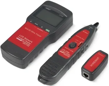 Тестер кабельный Cabeus CT-LCD-RJ45-Scan черный/красный - фото 5