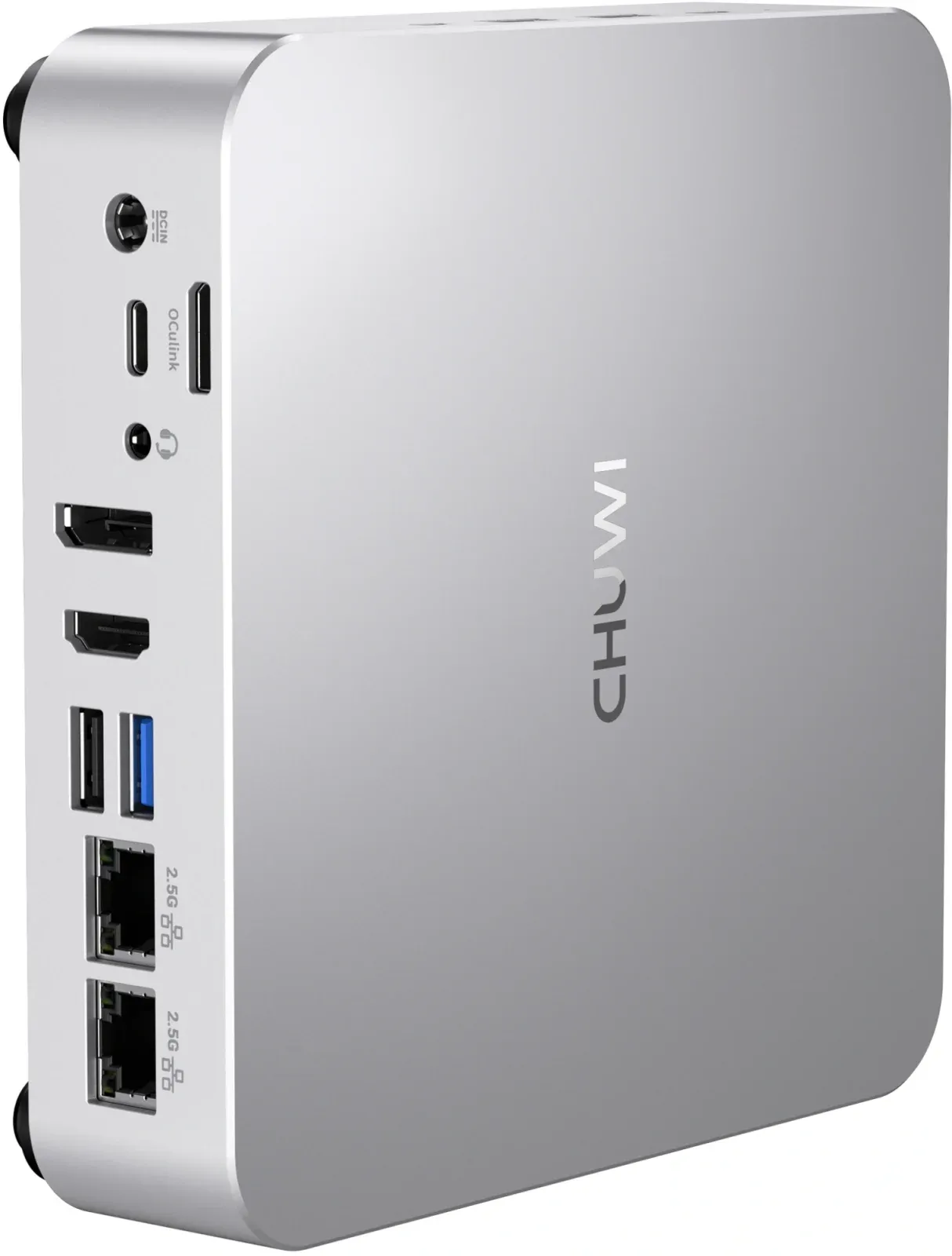 ПК Мини Chuwi AuBox Ryzen 7 8745HS 3.8 16Gb SSD512Gb 780M Windows 11 Pro 2x2.5GbitEth WiFi BT 120W серебристый/черный - фото 6
