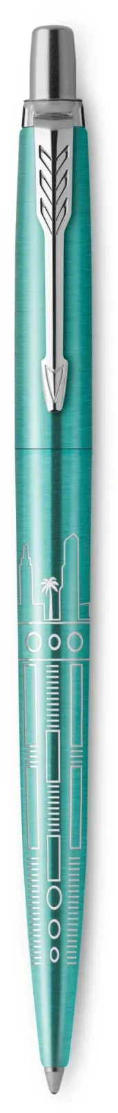 Ручка шариков. Parker Jotter Global Icons SE Miami K179 2221602 бирюзовый M син. черн. подар.кор. - фото 2