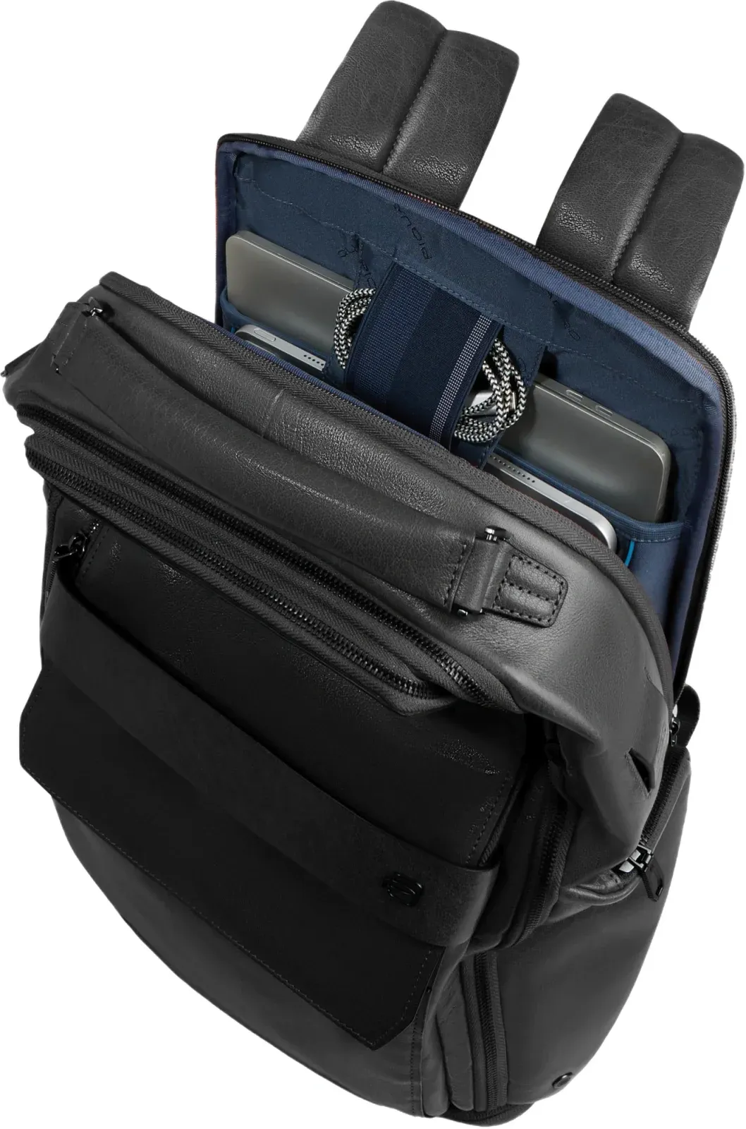 Рюкзак мужской Piquadro Solm CA7023S141BM/N черный натур.кожа, 30 л - фото 5
