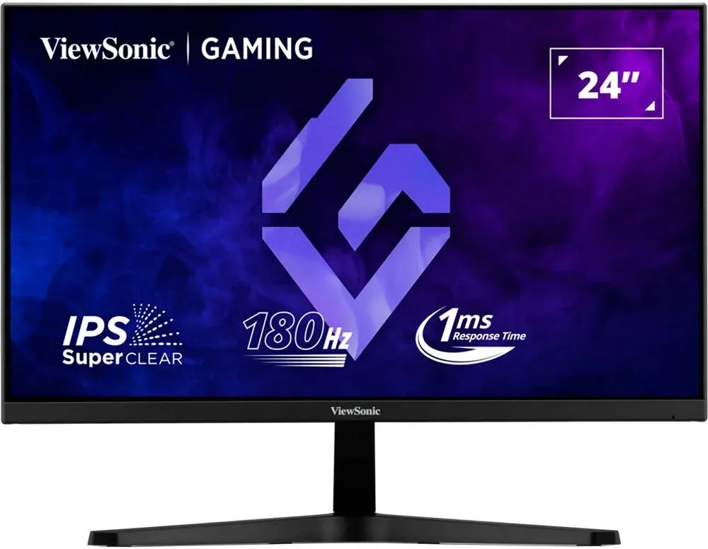 Монитор ViewSonic 23.8 VX24G1-HD черный IPS LED 16:9 HDMI матовая 300cd 178гр/178гр 1920x1080 180Hz G-Sync DP FHD 2.7кг - фото 1
