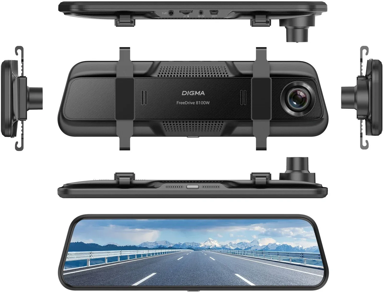 Видеорегистратор Digma FreeDrive 8100W черный 4Mpix 2160x3840 170гр. Allwinner - фото 4