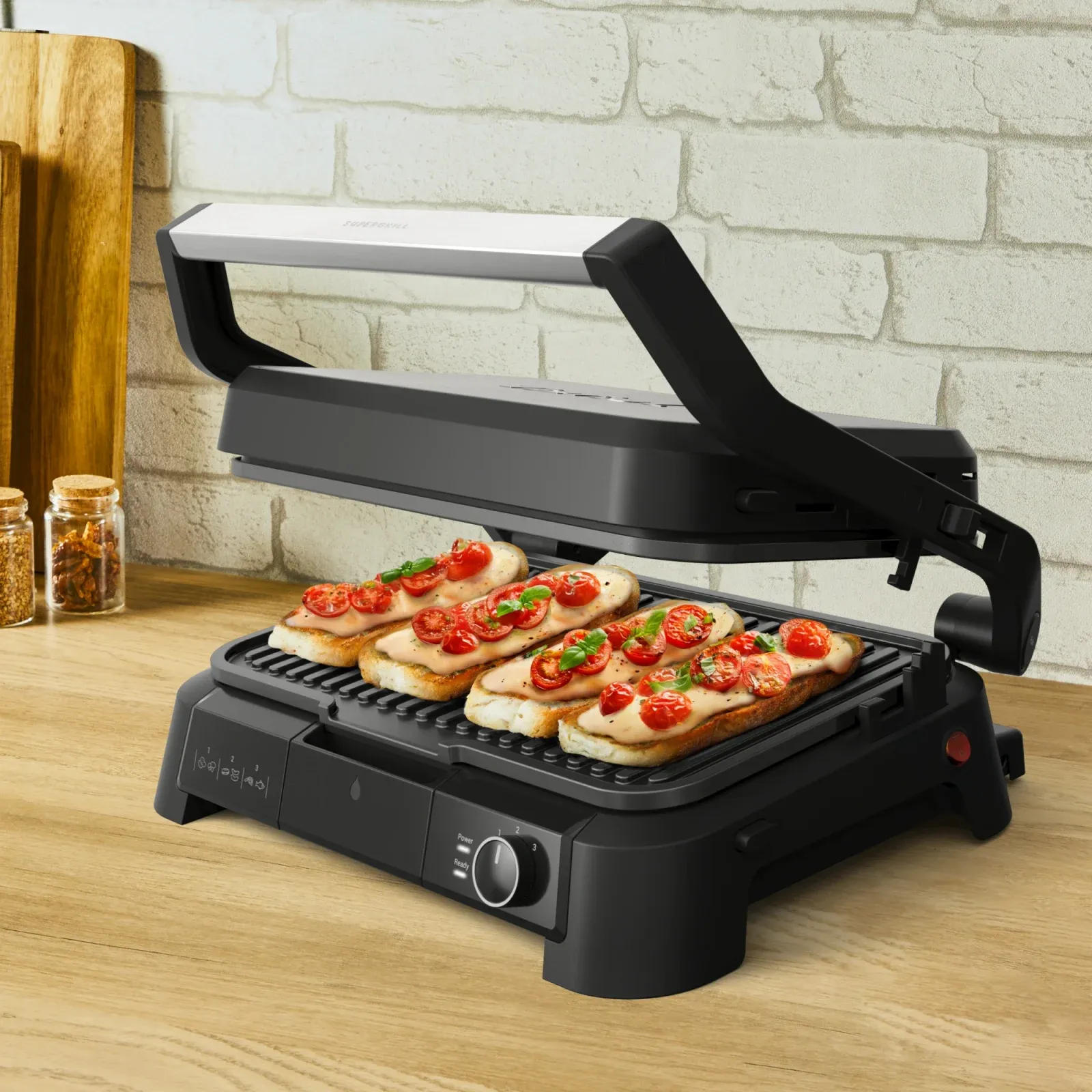 Электрогриль Tefal GC520DE0 2200Вт черный/серебристый - фото 6