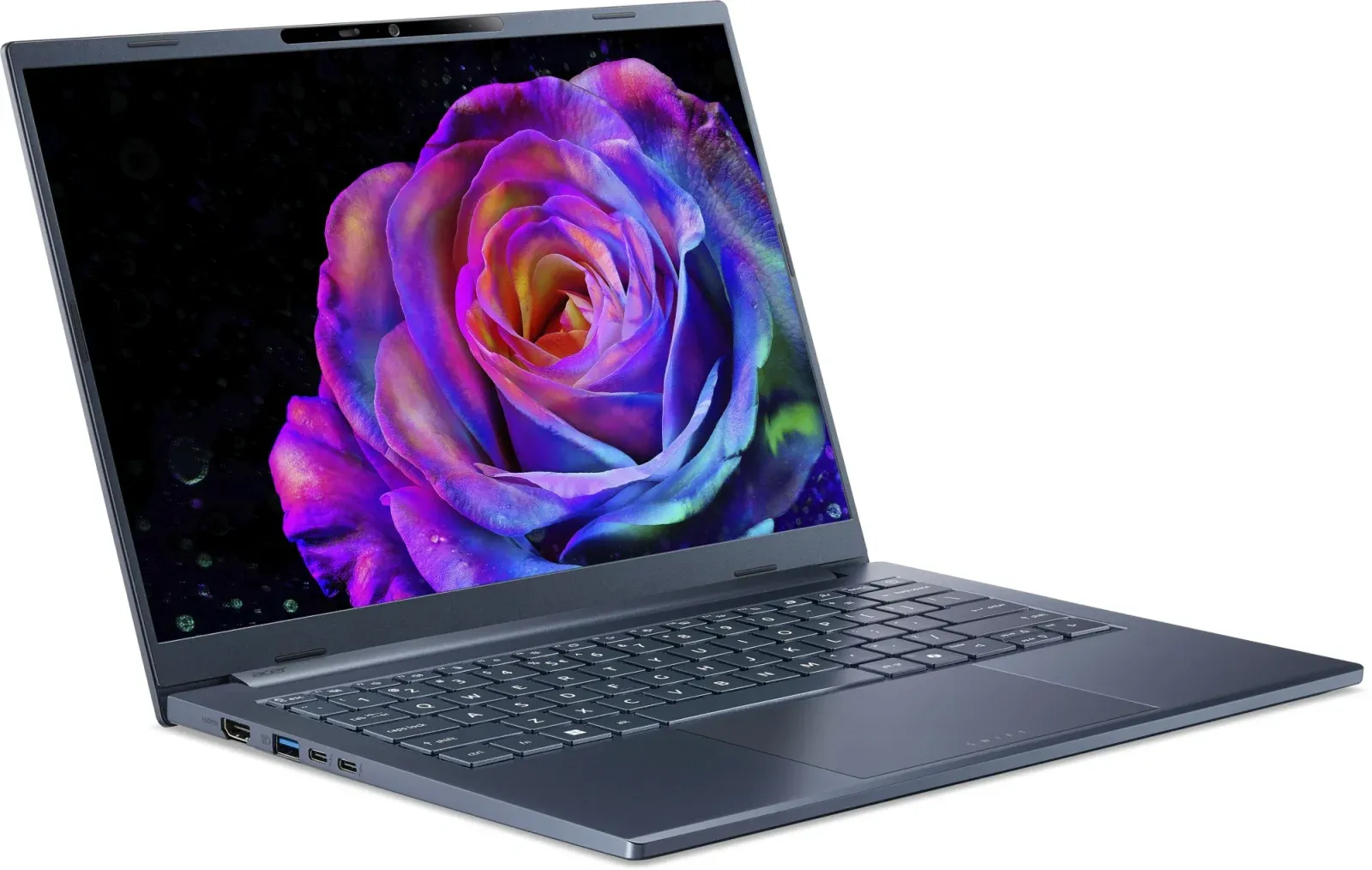 Ноутбук Acer Swift Go 14 AI SFG14-75-77RL Core Ultra 7 256V 16Gb SSD1Tb Intel Arc 140V 14 OLED WUXGA 1920x1200 без ОС blue WiFi BT Cam NX.JNBCD.008 - фото 2