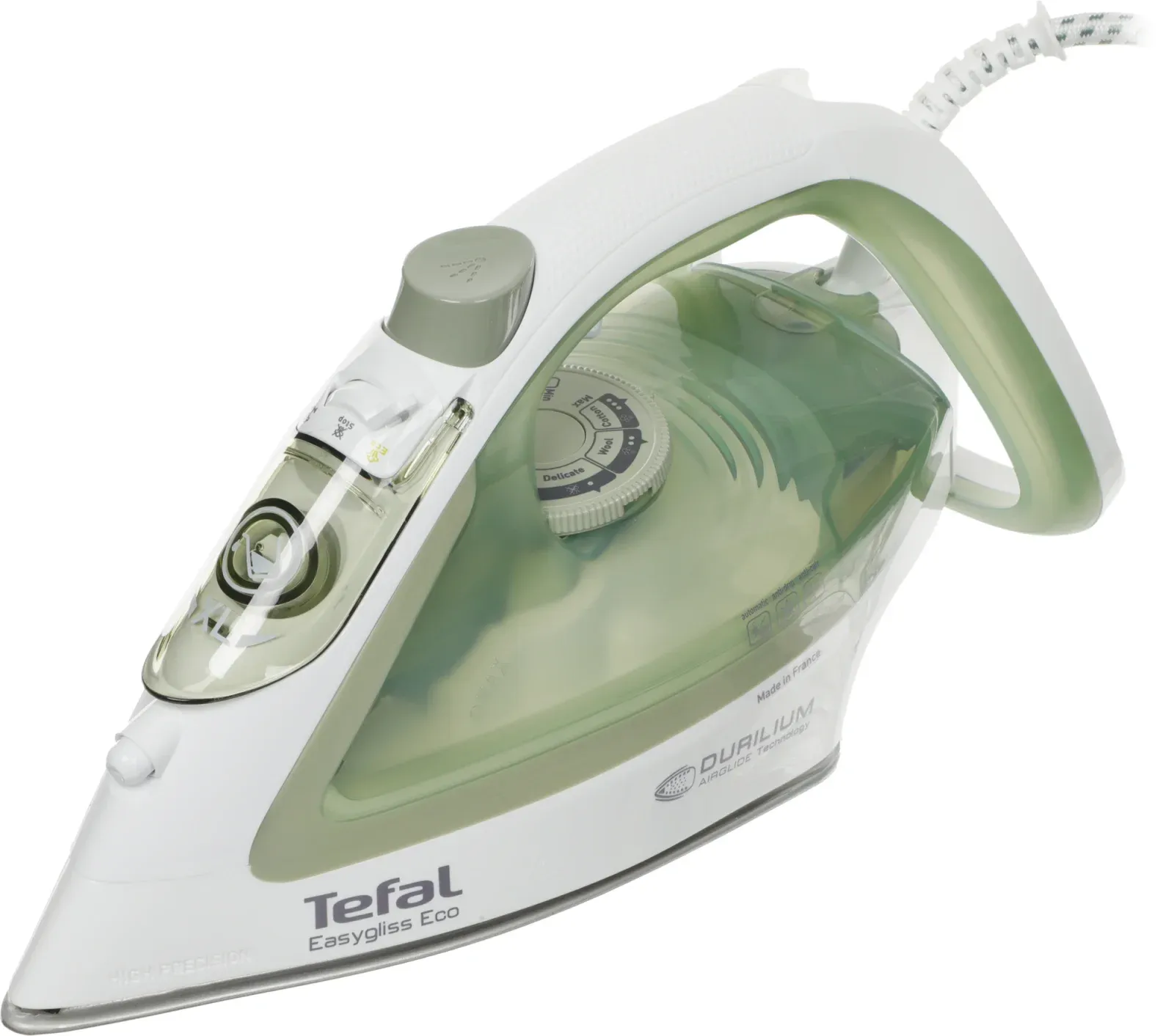 Утюг Tefal Easygliss Eco FV5781E1 2800Вт зеленый/белый - фото 7