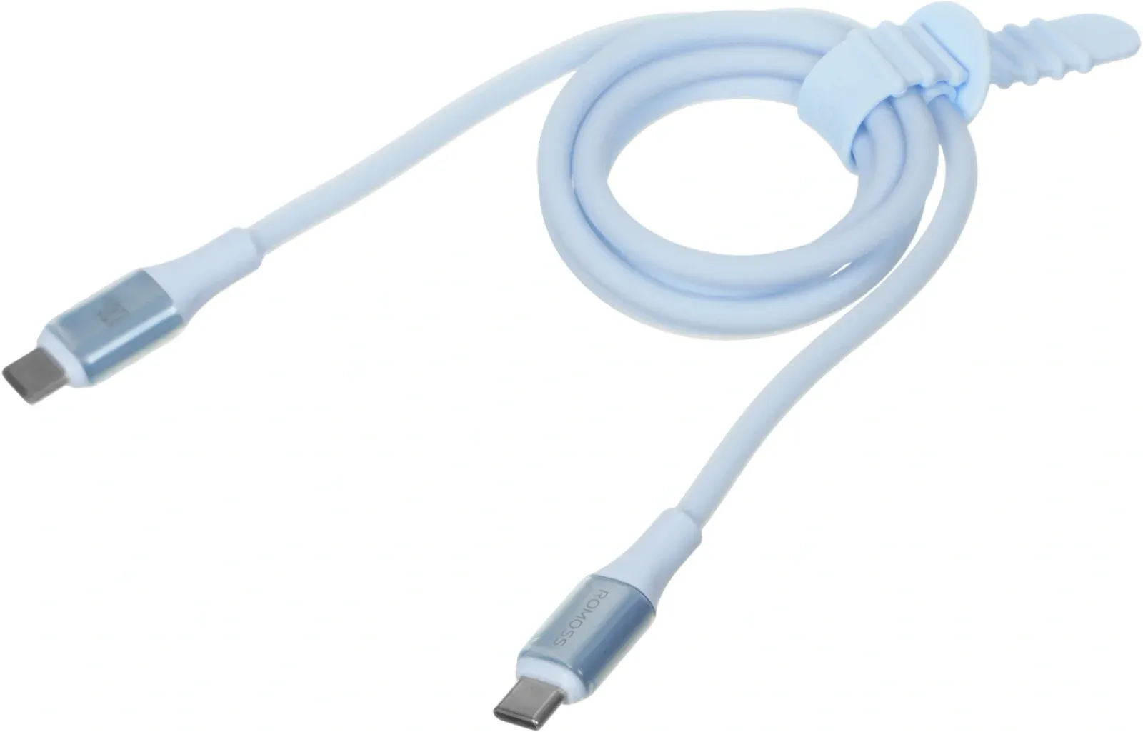 Кабель Romoss CB3241 USB Type-C m-USB Type-C m 1.2м голубой - фото 5