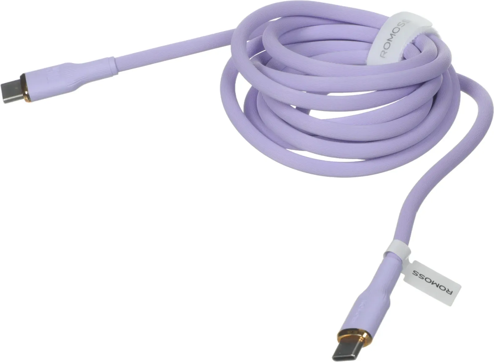 Кабель Romoss CB3224 USB Type-C m-USB Type-C m 2м фиолетовый - фото 6