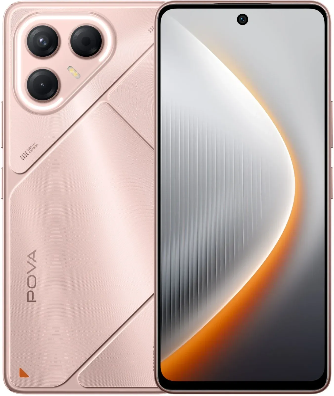 Смартфон Tecno Pova 7 5G 128Gb 8Gb розовый моноблок 3G 4G 2Sim 6.78 1080x2460 Android 15 50Mpix 802.11 a/b/g/n/ac/ax NFC GPS GSM900/1800 Protect microSD max1024Gb - фото 2