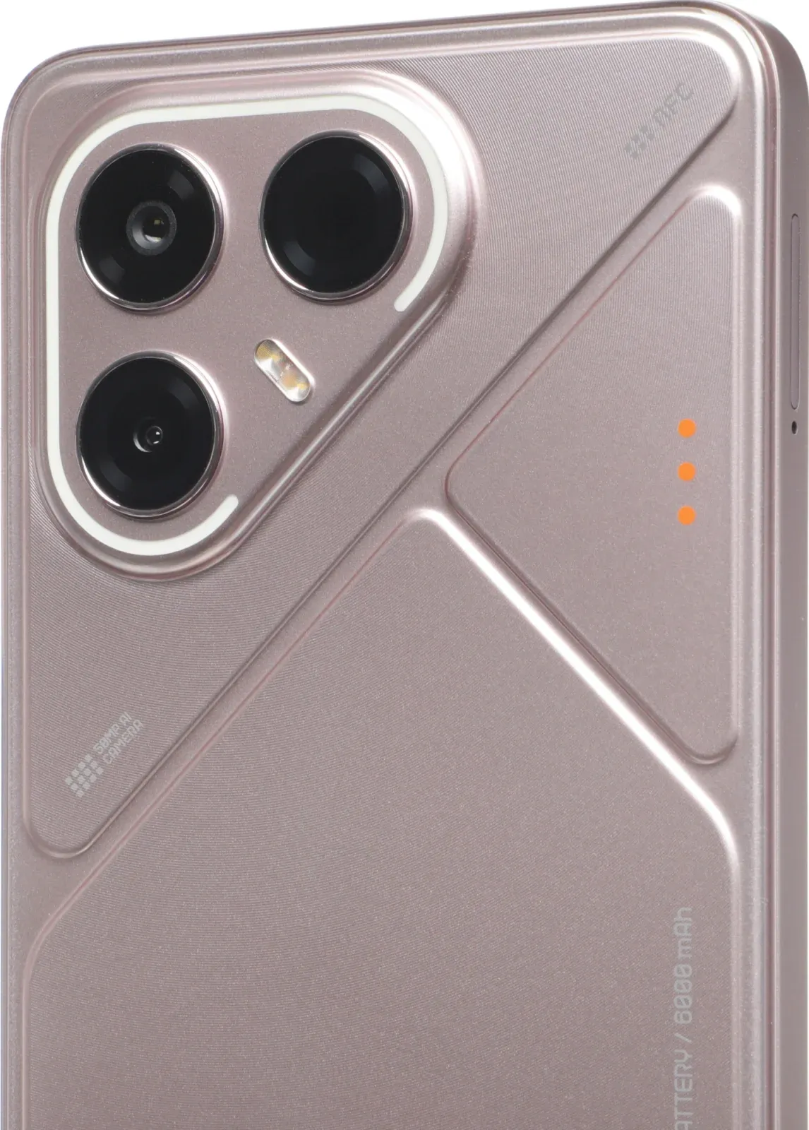 Смартфон Tecno Pova 7 5G 128Gb 8Gb розовый моноблок 3G 4G 2Sim 6.78 1080x2460 Android 15 50Mpix 802.11 a/b/g/n/ac/ax NFC GPS GSM900/1800 Protect microSD max1024Gb - фото 6