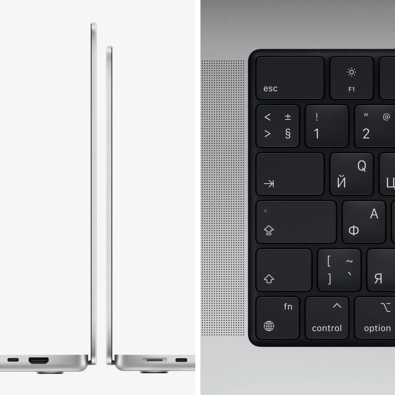 Ноутбук Apple MacBook Pro A2442 M1 Pro 10 core 16Gb SSD1Tb/16 core GPU 14.2 Liquid Retina XDR 3024x1964 macOS silver WiFi BT Cam MKGT3RU/A - фото 4