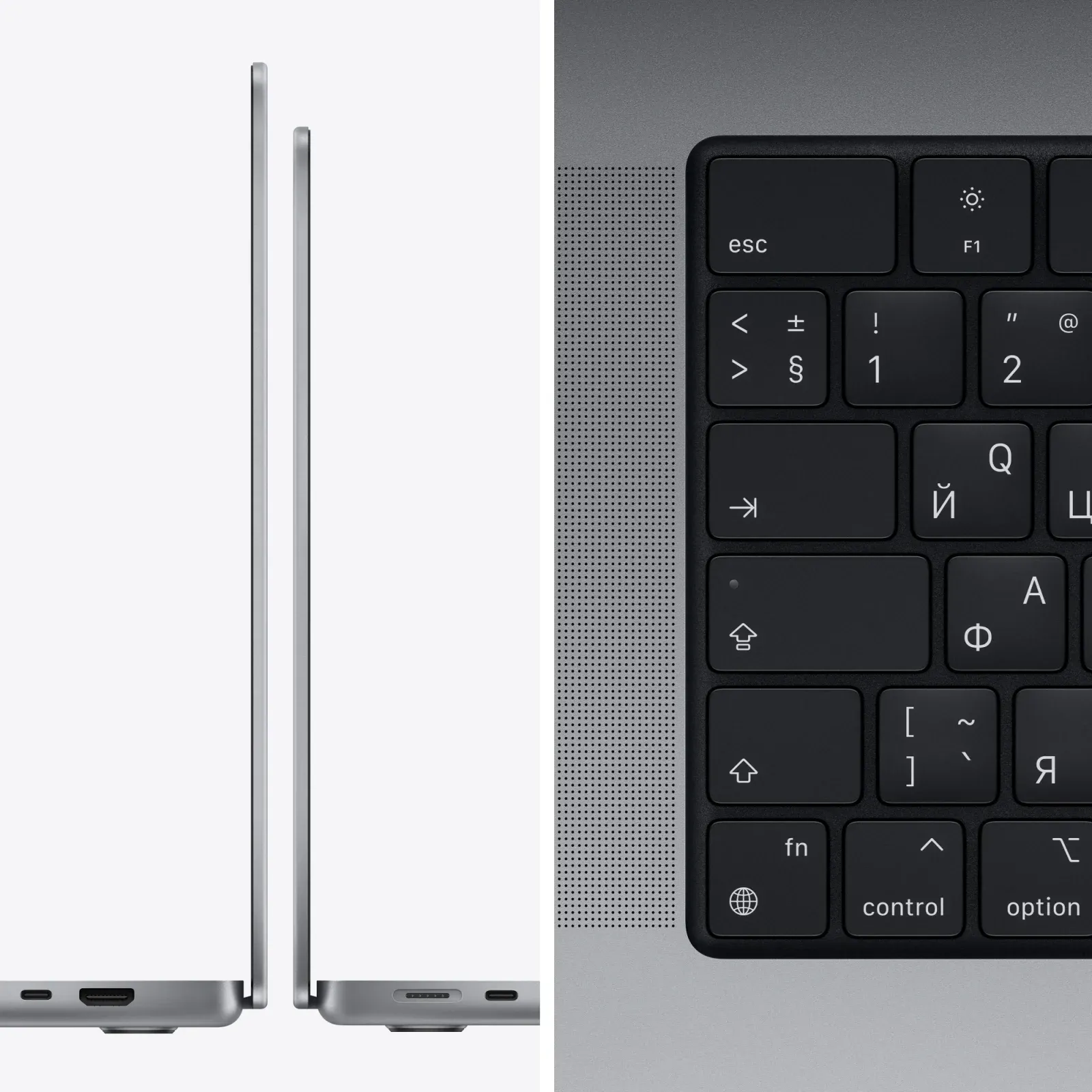 Ноутбук Apple MacBook Pro A2442 M1 Pro 10 core 16Gb SSD1Tb/16 core GPU 14.2 Liquid Retina XDR 3024x1964 macOS grey space WiFi BT Cam MKGQ3RU/A - фото 4