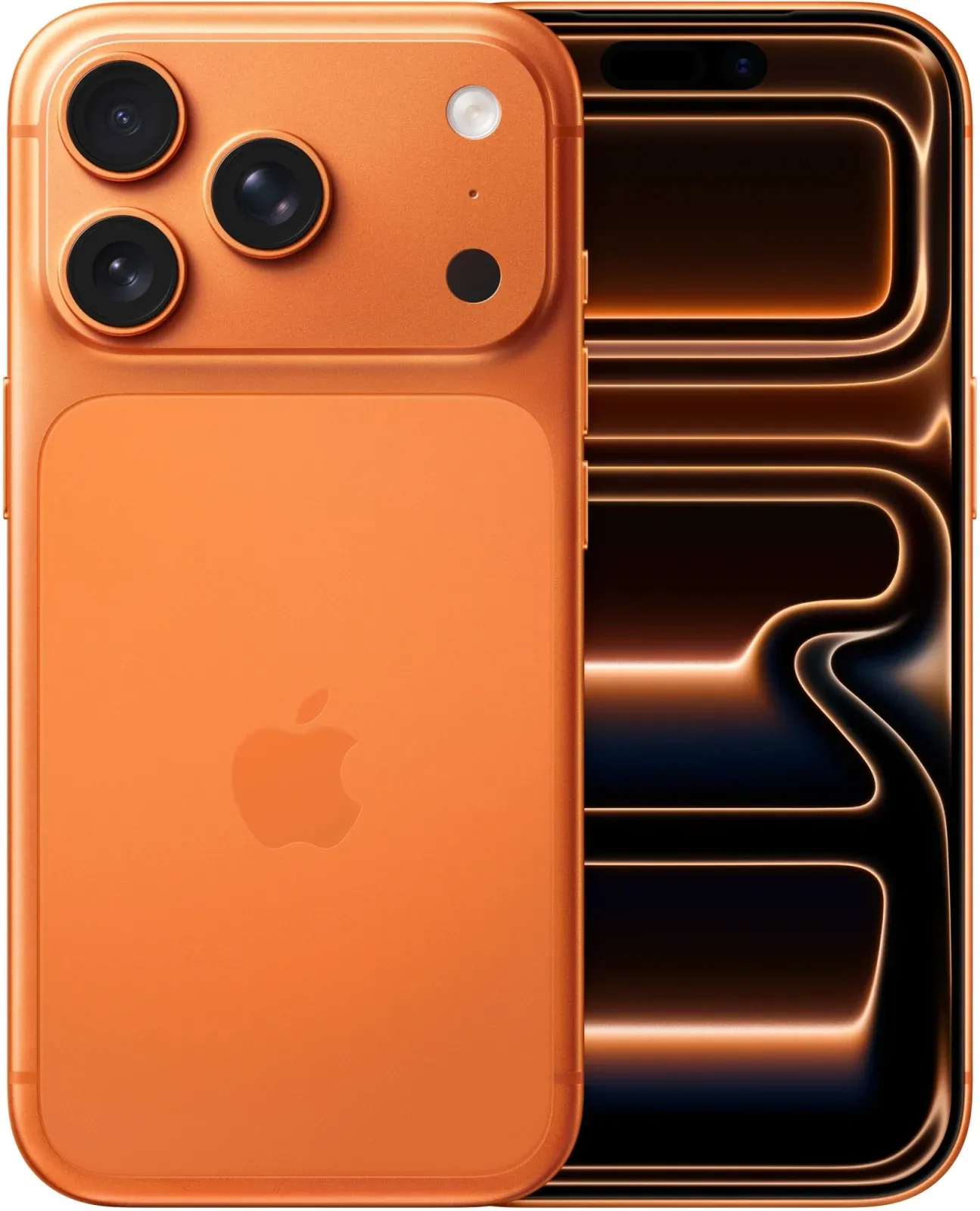 Смартфон Apple A3523 iPhone 17 Pro 512Gb 12Gb оранжевый моноблок 3G 4G 1Sim 6.3 1206x2622 iOS 26 48Mpix 802.11 a/b/g/n/ac/ax/be NFC GPS Protect - фото 1