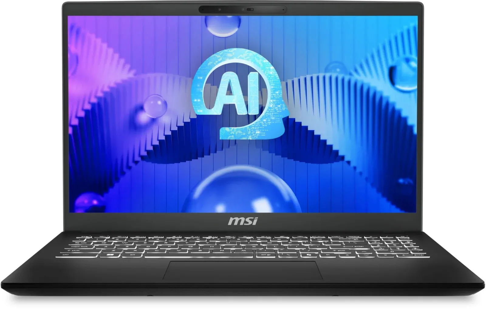 Ноутбук MSI Modern 15 H AI C1MTG-084US Core Ultra 9 185H 32Gb SSD1Tb Intel Arc 15.6 IPS Touch FHD 1920x1080 Windows 11 Home Multi Language black WiFi BT Cam - фото 1