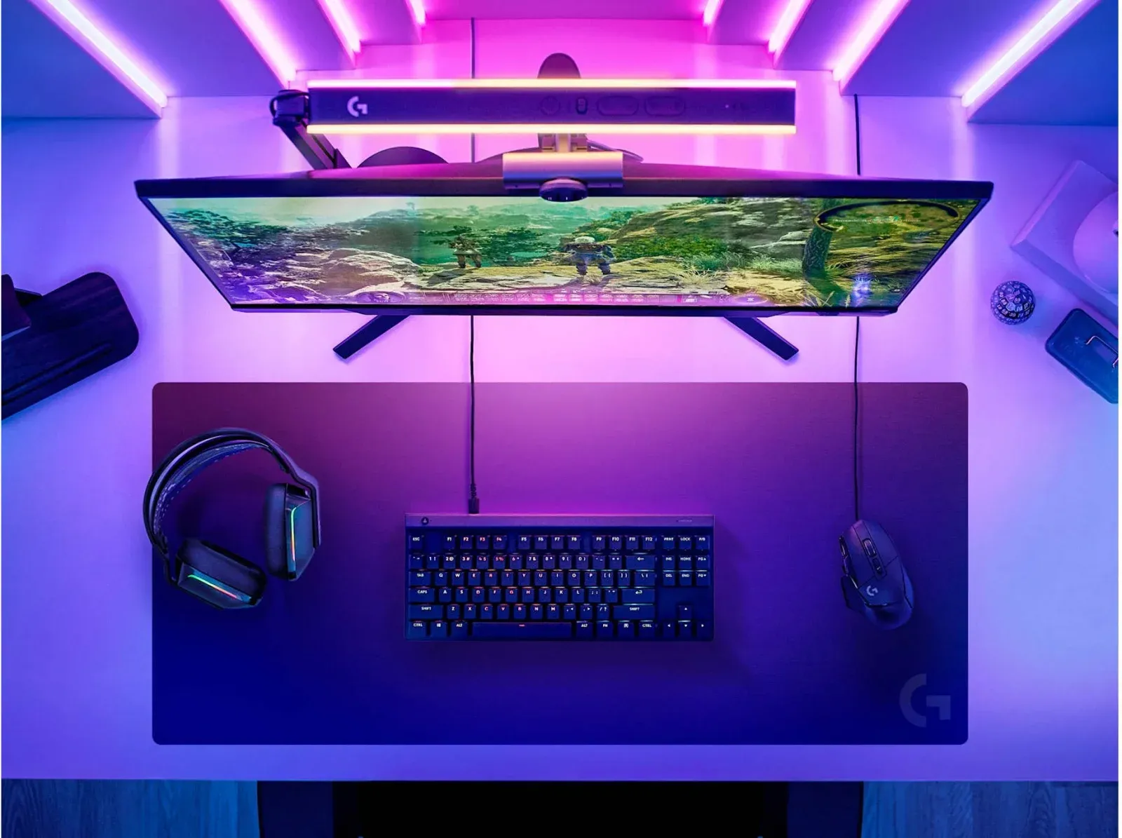 Коврик для мыши Logitech G840 XL черный 900x400x3мм 943-000779 - фото 5
