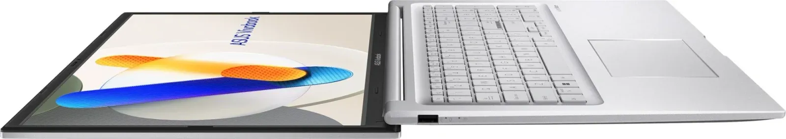 Ноутбук Asus Vivobook 17 X1704VA-AU1105 Core 3 100U 16Gb SSD512Gb Intel Graphics 17.3 IPS FHD 1920x1080 без ОС silver WiFi BT Cam 90NB13X1-M00MR0 - фото 8