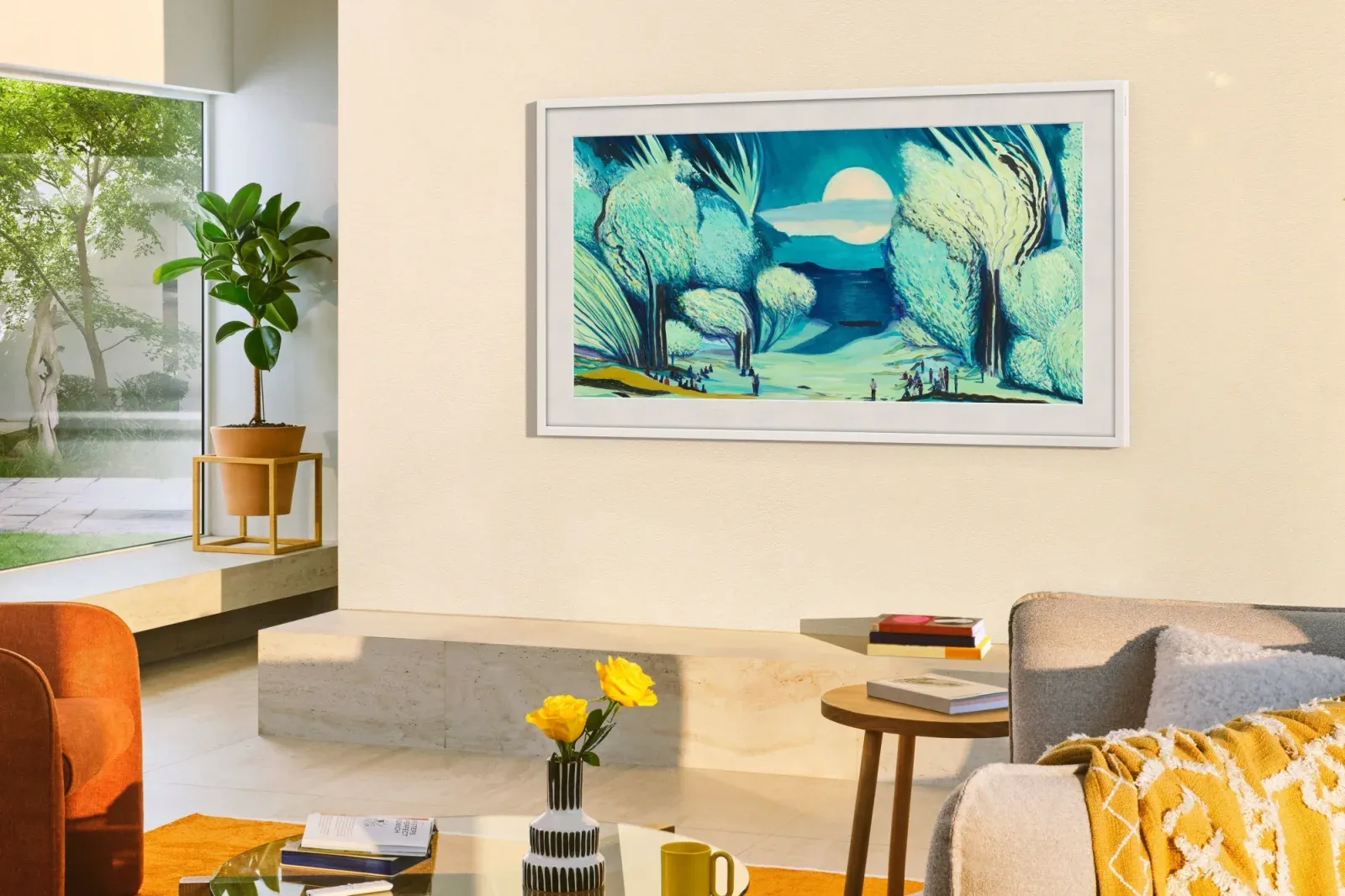 Телевизор QLED Samsung 85 QE85LS03FAUXRU The Frame черный 4K Ultra HD 120Hz DVB-T2 DVB-C DVB-S2 USB WiFi Smart TV - фото 7