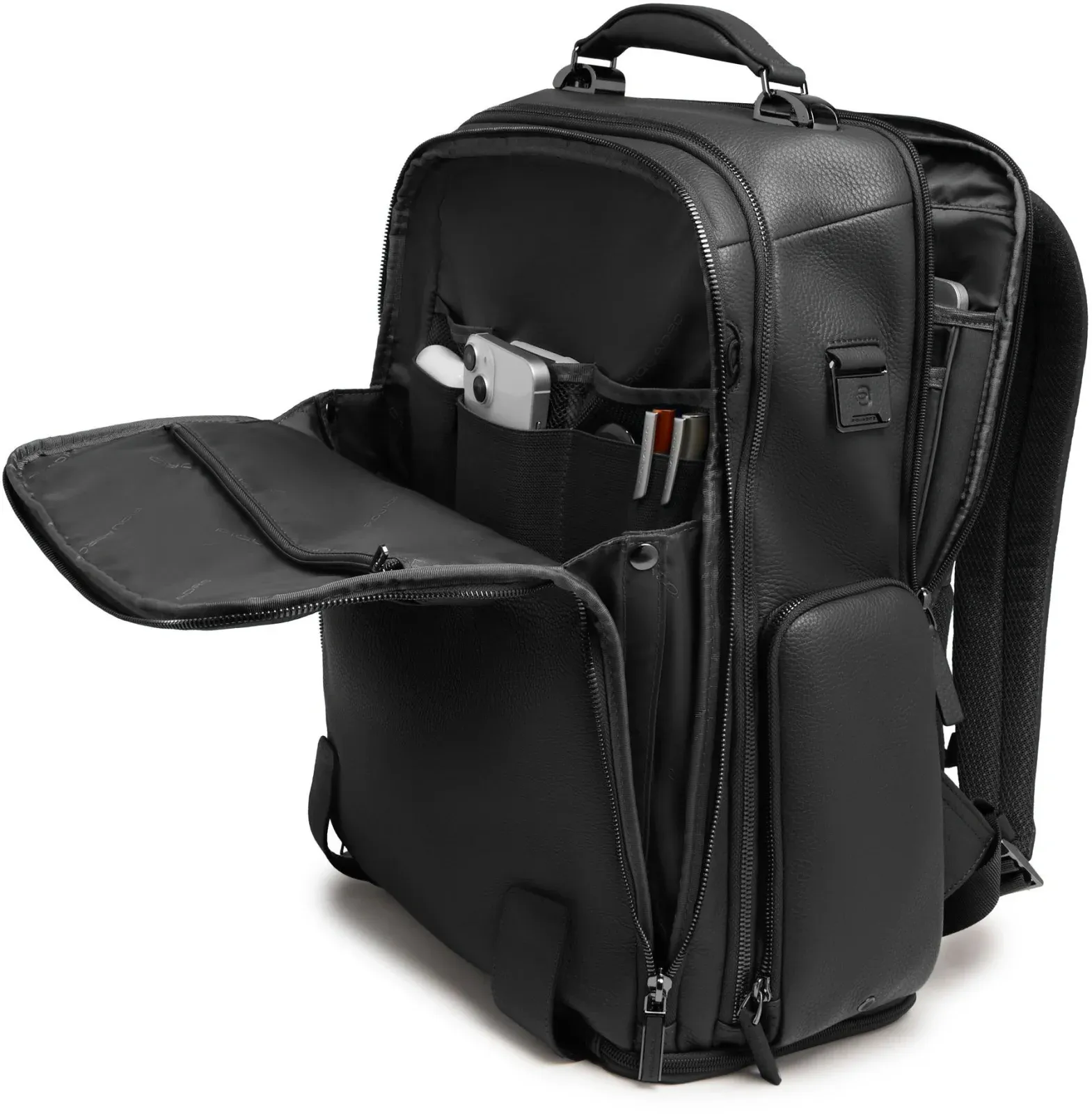 Рюкзак мужской Piquadro Modus CA7107MOSBM/N черный натур.кожа, 24 л - фото 3
