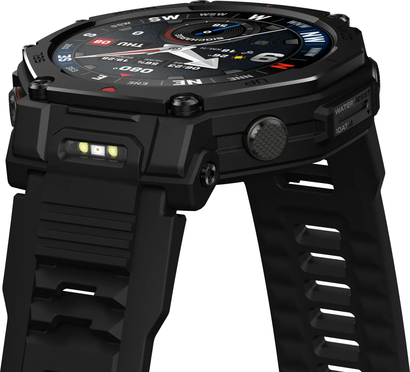 Смарт-часы Amazfit T-rex 3 Pro A2444 48мм 1.5 AMOLED корп.черный рем.черный разм.брасл.:145-210мм 1747201 - фото 3