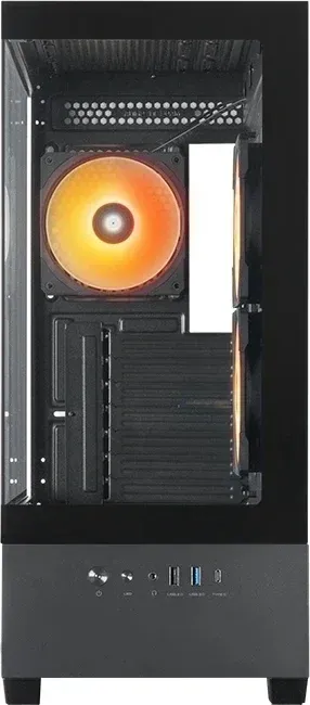Корпус Chieftec Vista черный без БП ATX 6x120mm 2x140mm 1xUSB2.0 1xUSB3.0 audio bott PSU - фото 2