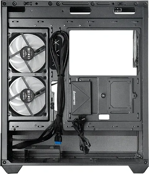 Корпус Chieftec Vista черный без БП ATX 6x120mm 2x140mm 1xUSB2.0 1xUSB3.0 audio bott PSU - фото 4