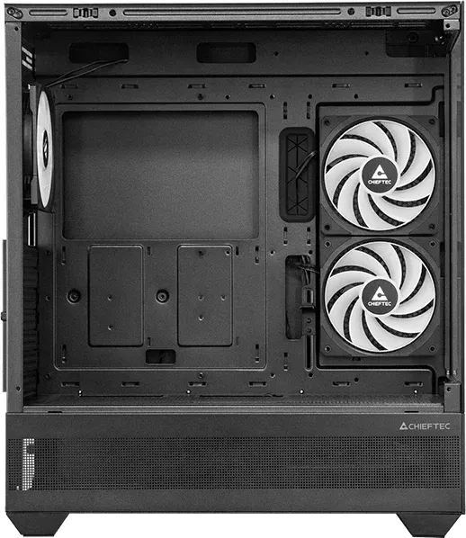 Корпус Chieftec Vista черный без БП ATX 6x120mm 2x140mm 1xUSB2.0 1xUSB3.0 audio bott PSU - фото 5
