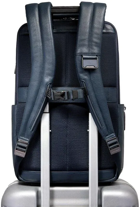 Рюкзак мужской Piquadro Modus CA7106MOS/BLU синий натур.кожа, 24 л - фото 3