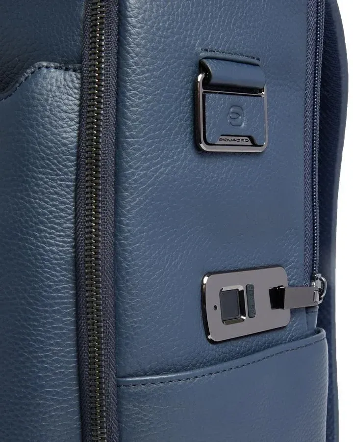 Рюкзак мужской Piquadro Modus CA7106MOS/BLU синий натур.кожа, 24 л - фото 6