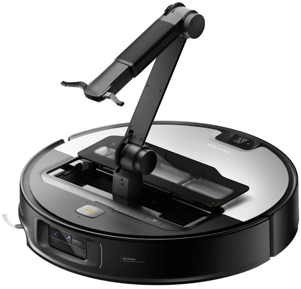 Пылесос-робот Roborock Saros Z70 65Вт серебристый/черный - фото 2