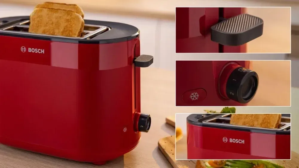 Тостер Bosch TAT2M124 950Вт красный - фото 5