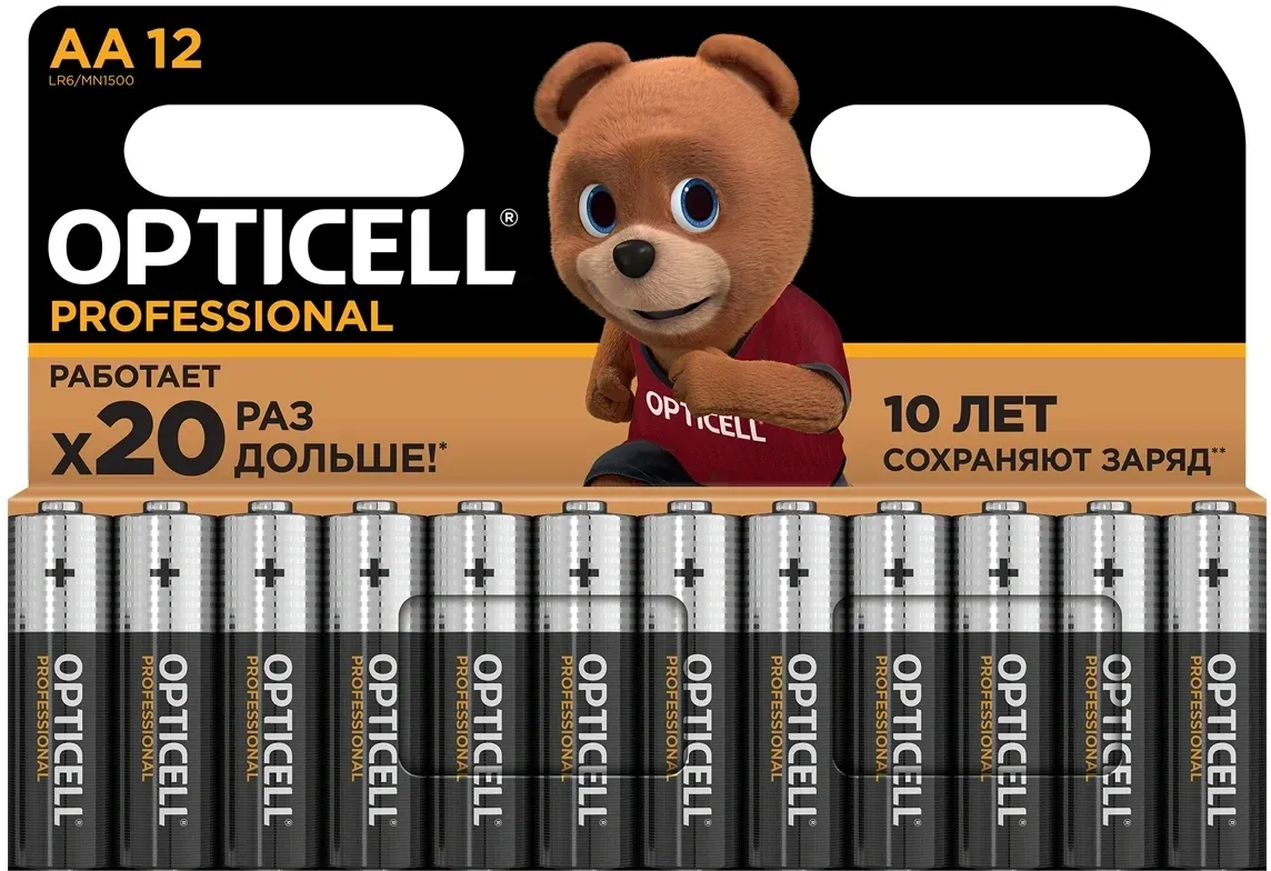 Батарейки Элементы питания OPTICELL LR6 - фото 1