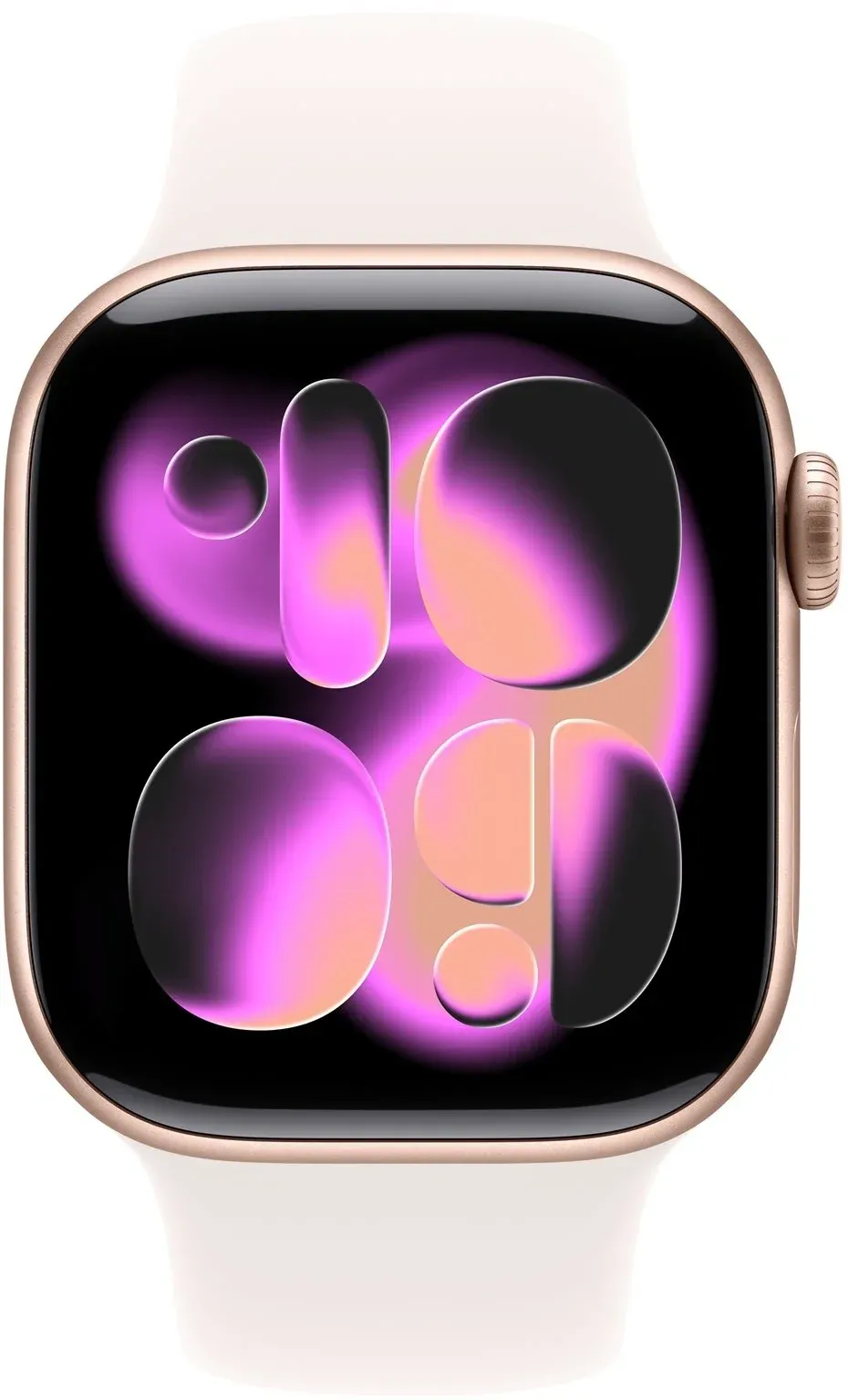 Смарт-часы Apple Watch Series 11 A3331 42мм OLED корп.розовое золото Sport Band рем.белый разм.брасл.:150-200мм MEU44LW/A - фото 3