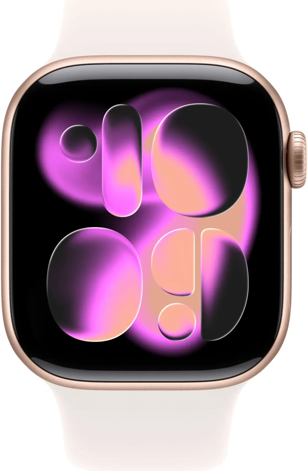 Смарт-часы Apple Watch Series 11 A3331 42мм OLED корп.розовое золото Sport Band рем.белый разм.брасл.:130-180мм MEU04LW/A - фото 2
