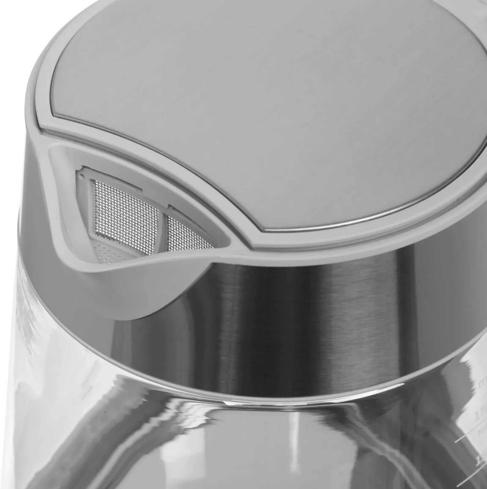 Чайник электрический Haier HK-500 1.7л. 2200Вт серый/белый корпус: стекло/пластик TD0029955RU - фото 4