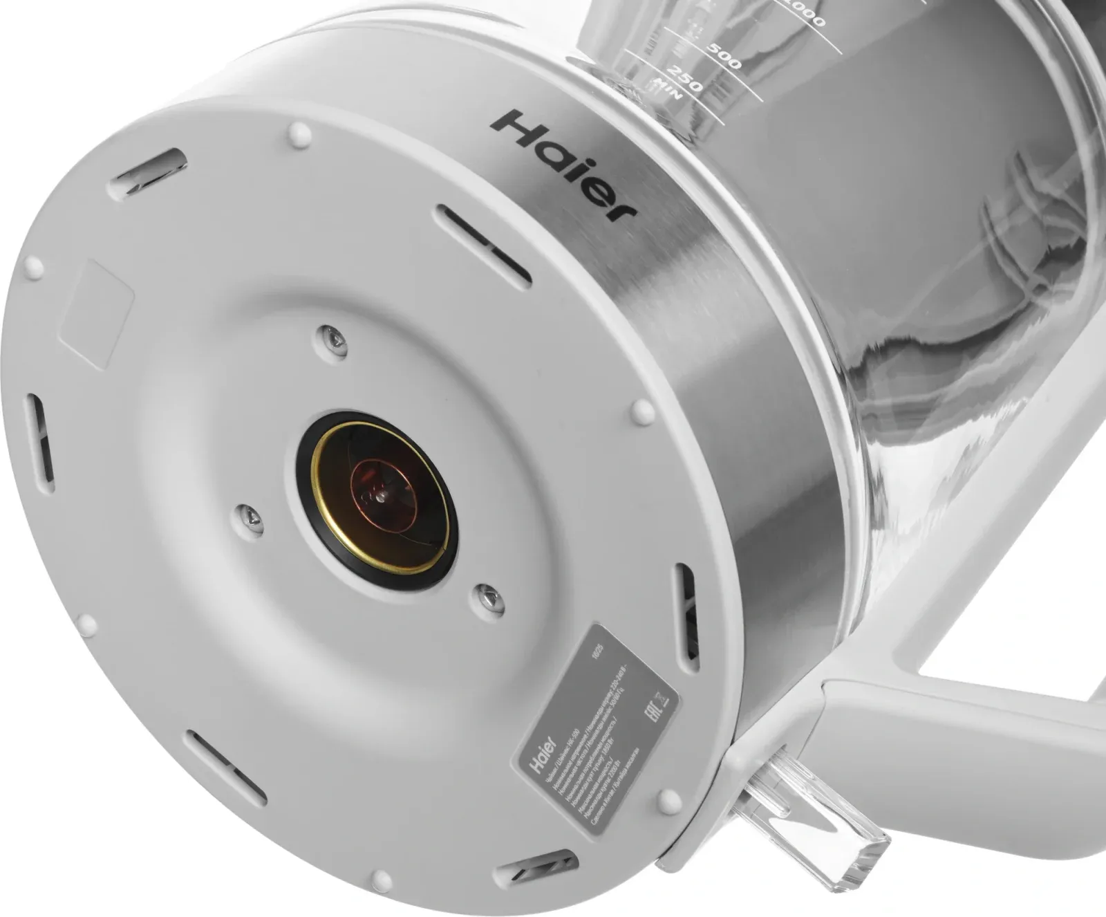 Чайник электрический Haier HK-500 1.7л. 2200Вт серый/белый корпус: стекло/пластик TD0029955RU - фото 8
