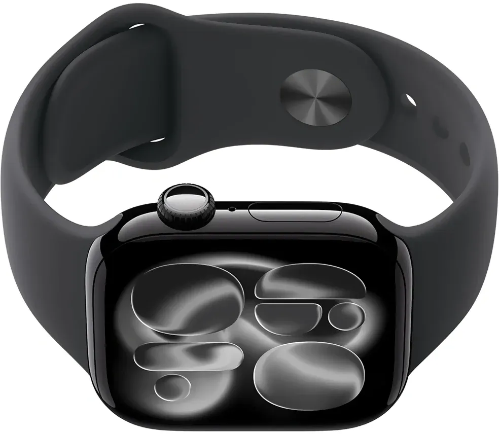 Смарт-часы Apple Watch Series 11 A3331 42мм OLED корп.черный Sport Band рем.черный разм.брасл.:140-190мм MEQT4LW/A - фото 4